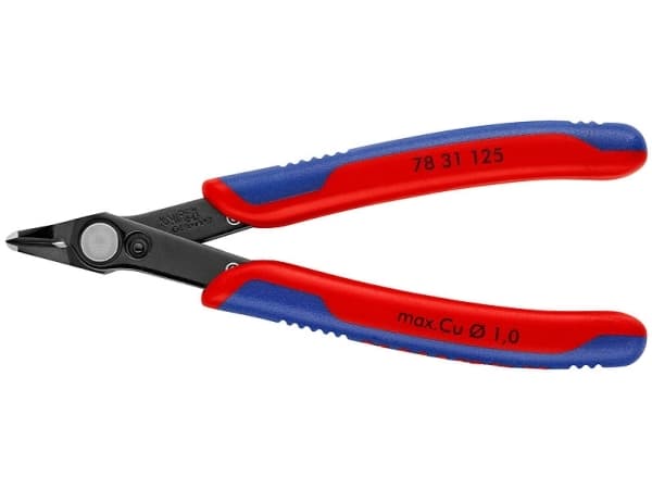 Knipex 78 31 125, Avbitartång, 1,25 cm, 9 mm, 7,5 mm, 0,2 mm, 60 HRC