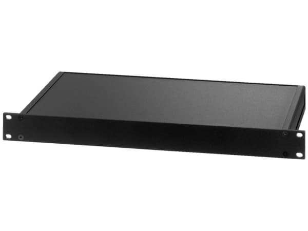 Monacor RC-121/SW, Rackskåp, Svart, Stål, Gjuten aluminium, 1U, 19", 48,3 cm (19")