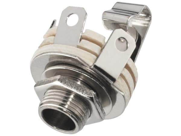 Monacor T-210, 6,3 mm, Rustfrit Stål, Krom, 9 mm