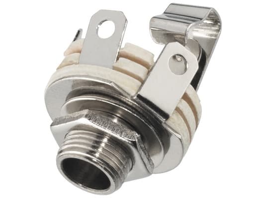 Monacor T-210, 6,3 mm, Rustfrit Stål, Krom, 9 mm