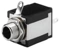 Miniatyrbild 2 av 2: Monacor T-635S, 6,3 mm jack, Sort, Plast
