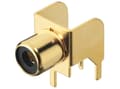 Miniatyrbild 1 av 3: Monacor T-709G, RCA, Guld, Guld, 7,5 mm