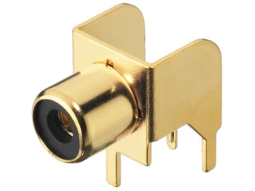 Monacor T-709G, RCA, Guld, Guld, 7,5 mm