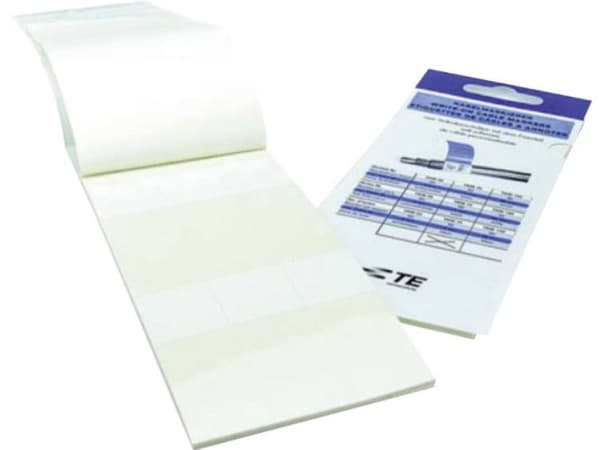 TE Connectivity 8-1768048-1 TKM75-N Kaapelitarra TKM 25 x 25 mm Värimerkintäkenttä: valkoinen Tarrojen määrä: 60 kpl