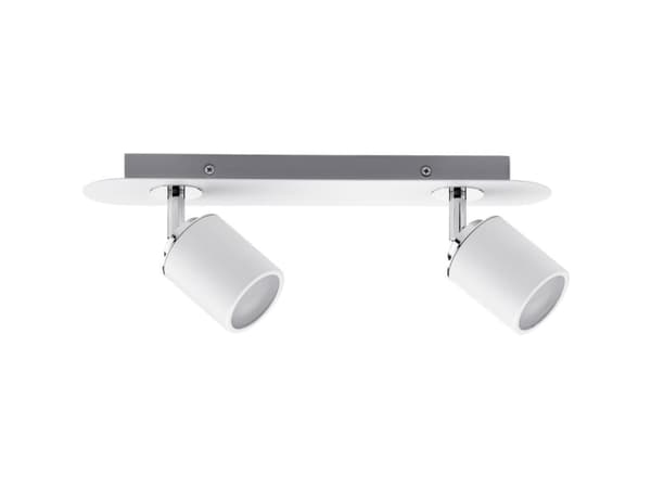 Spotlight Tube IP44 max. 2x10W GU10 White/Chrome 230V Metal