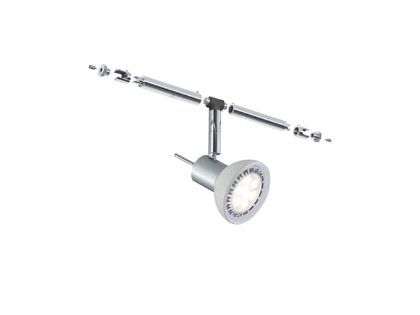 Paulmann Sheela, Skena för spotlight, GU5.3, 1 lampor, 10 W, 12 V, Krom