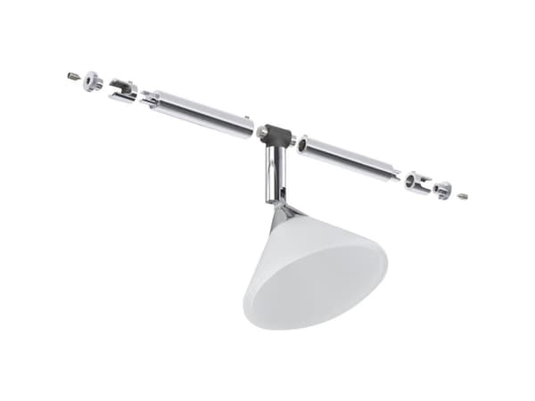 Paulmann Colmar, Skena för spotlight, GU4, 1 lampor, 10 W, 12 V, Krom