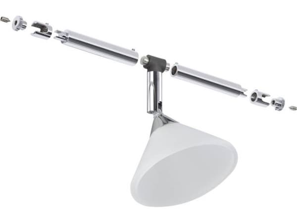 Paulmann Colmar, Skena för spotlight, GU4, 1 lampor, 10 W, 12 V, Krom