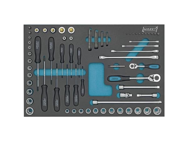 HAZET 163-53/75, 342 mm, 51,9 cm, 3,13 kg, Sort, Blå, Sort