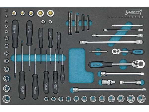 HAZET 163-53/75, 342 mm, 51,9 cm, 3,13 kg, Sort, Blå, Sort