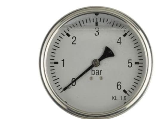 RF. vakuum-manometer-1/+1,5bar - Ø100 mm glycerinfyldt, 1/2'' ned