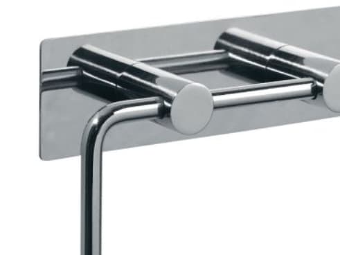 Pressalit papirholder rf. - Toiletpapirholder m/bagplade, rustfri stål