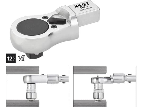 HAZET 6604-1, Enstaka artikel, Tillbehör till skiftnyckel, Krom, 12.5 mm, 40 mm, 81 mm