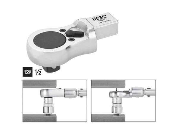 HAZET 6604-1, Enstaka artikel, Tillbehör till skiftnyckel, Krom, 12.5 mm, 40 mm, 81 mm