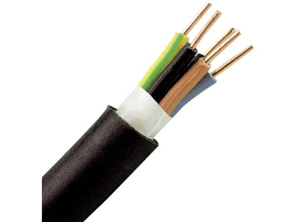Kopp 157410042 Jordkabel NYY-J 5 G 1.5 mm² Sort 10 m