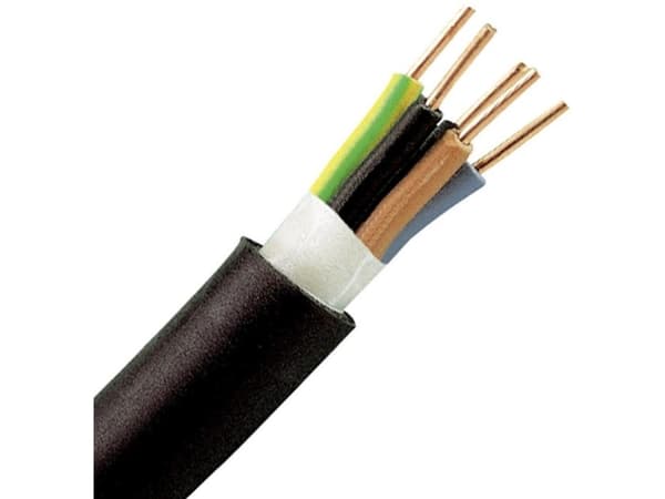 Kopp 157410042 Jordkabel NYY-J 5 G 1.5 mm² Sort 10 m