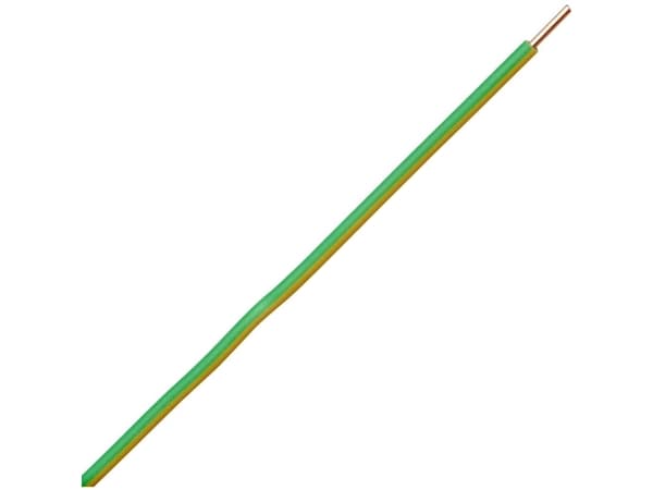 Kopp 155405842 Tråd H07V-U 1 x 6 mm² Grøn, Gul 5 m