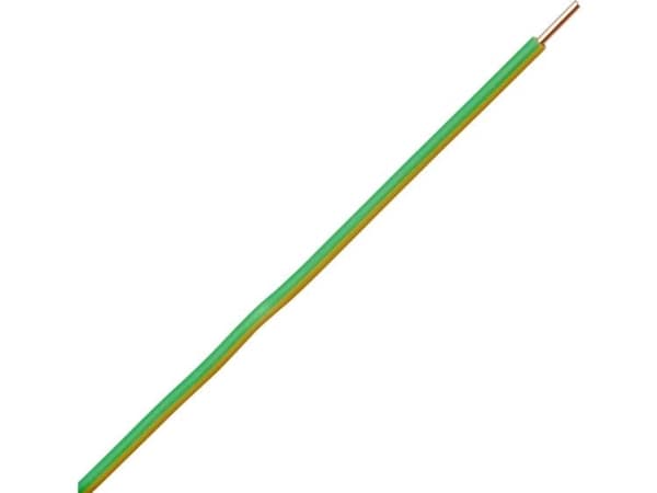 Kopp 155405842 Tråd H07V-U 1 x 6 mm² Grøn, Gul 5 m