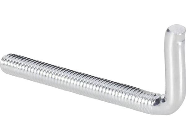 Toolcraft 890688, Skruv, Galvaniserat stål, M4, Krokhuvud, 4 cm, 10 styck
