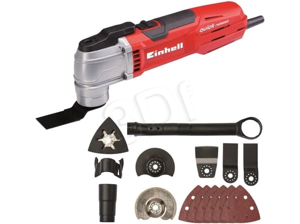 Einhell Expert TE-MG 300 EQ - Monitoimityökalu (300 W, syklonisuodatus, kolmion muotoinen hiomalevy, 6 x hiomapaperikaavin, kantolaukku)
