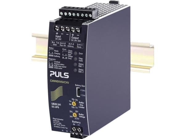 PULS UB20.241 Strømforsyning til DIN-skinne (DIN-kisko) 24 V/DC 20 A 480 W Antal udgange:1 x Indhold 1 stk