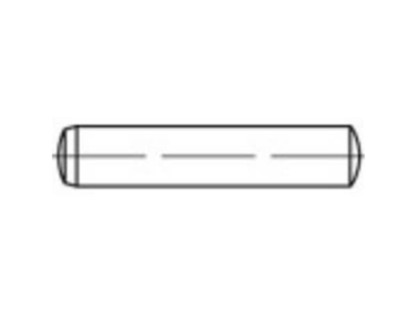 TOOLCRAFT 1059493 Sylinterit (Ø x L) 12 mm x 60 mm Rustfrit stål A4 10 stk