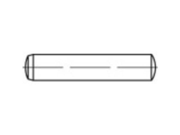 TOOLCRAFT 1059506 Sylinterit (Ø x L) 16 mm x 60 mm Rustfrit stål A4 10 stk