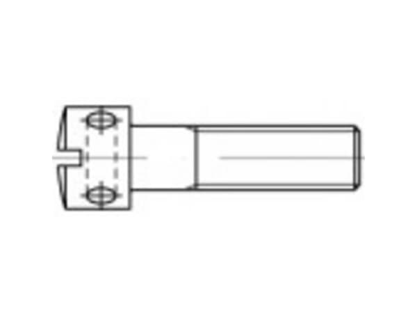 TOOLCRAFT 1060654 Skruer med krydshul M5 30 mm Kærv DIN 404 Rustfrit stål 100 stk