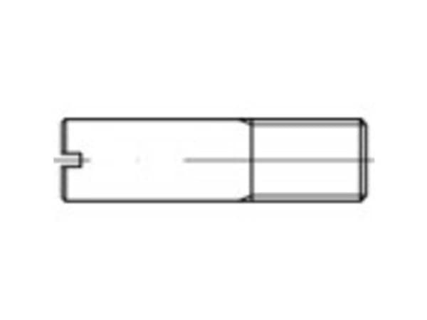 TOOLCRAFT 1060665 Skaftskruer M4 Rustfrit stål A1 100 stk