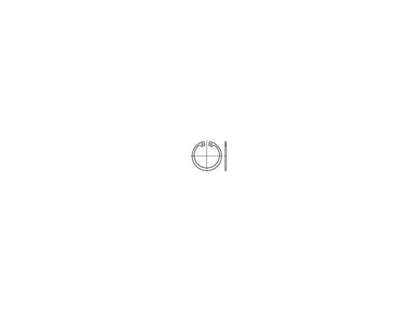 TOOLCRAFT 1060983 Sikringsringe Indvendig diameter: 174.5 mm DIN 472 Rustfrit stål 1 stk