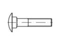 Miniatyrbild 2 av 3: TOOLCRAFT 1061397 Runde, flade skruer M8 50 mm Firkant DIN 603 Rustfrit stål A2 100 stk