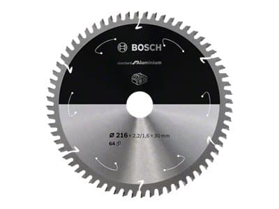 Bosch RUNDSAVKLKLINGE ACCU STD ALU 216X30MM 64T 64T