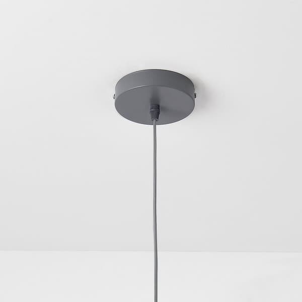 [lux.pro]® Taklampa Lopar-Ø40cm-textil-metall-grå-guld-E27-max.60W-230V, 50Hz