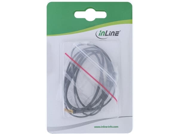 InLine 4043718118878, Testiluotain, Sort, 1 m, 10000 ohm (O), -50 - 90 °C