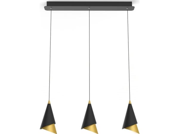 Italux pendellampe Italux Raalto svart LED pendellampe PND-433128-2