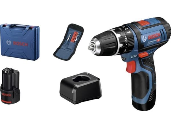 Bosch SLAGBOREMASKINE GSB 12V-15 2X2A 10XT CAS