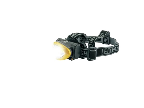 Schwaiger - Lommelykt for hodet - LED - 3 W - svart, gul