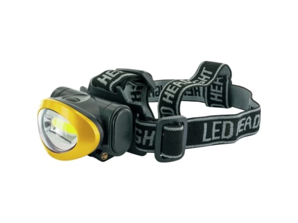 Schwaiger - Lommelykt for hodet - LED - 3 W - svart, gul