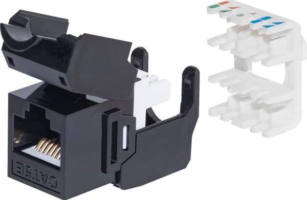 Netrack - Modulaarinen insertti - CAT 5e - UTP - RJ-45 - musta