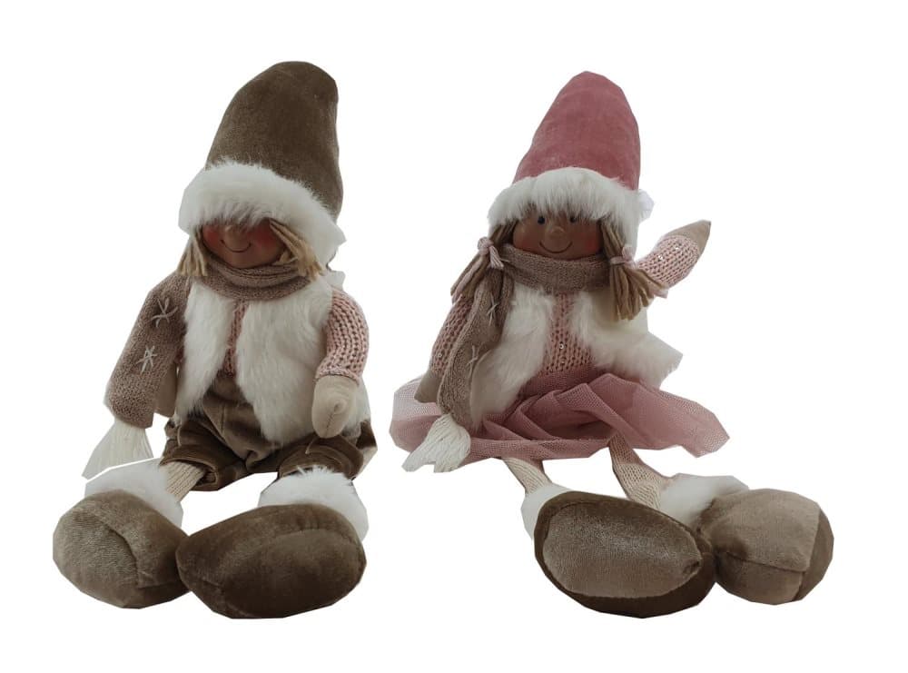 Victoria's Design Santa Boy Beige siddende 33 cm