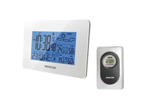Sencor SWS 51 W, Valkoinen, Kosteusmittari sisäkäyttöön, Lämpömittari sisäkäyttöön, Kosteusmittari ulkokäyttöön,..., Kosteusmittari, Lämpömittari, Ko