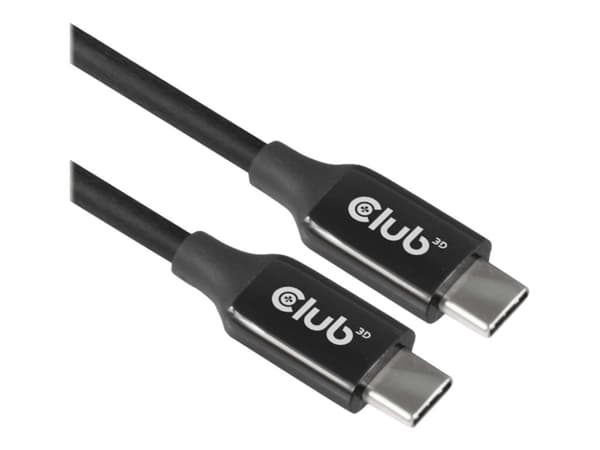Club 3D CAC-1535 - USB-kabel - 24 pin USB-C (hann) til 24 pin USB-C (hann) - USB 3.2 Gen 2 / DisplayPort 1.4 - 20 V - 3 A - 5 m - aktiv, USB Power De