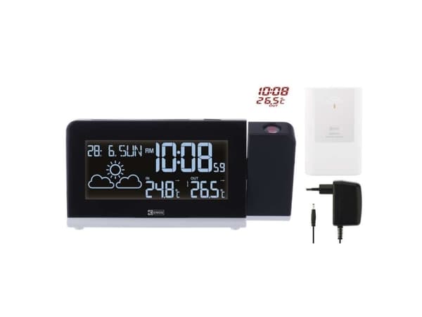 Emos E8466, Svart, Vit, Inomhustermometer, Utomhustermometer, Termometer, Termometer, -5 - 50 ° C, -20 - 60 ° C