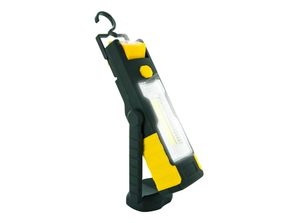 Schwaiger VDWLED5 533, 3 W, LED, 2 lamppu(a), IP44, Musta, Keltainen, Riippuva työvalo