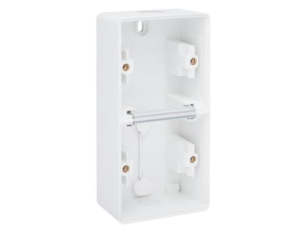 Bas 2-modul, vertikal, IP55, vit