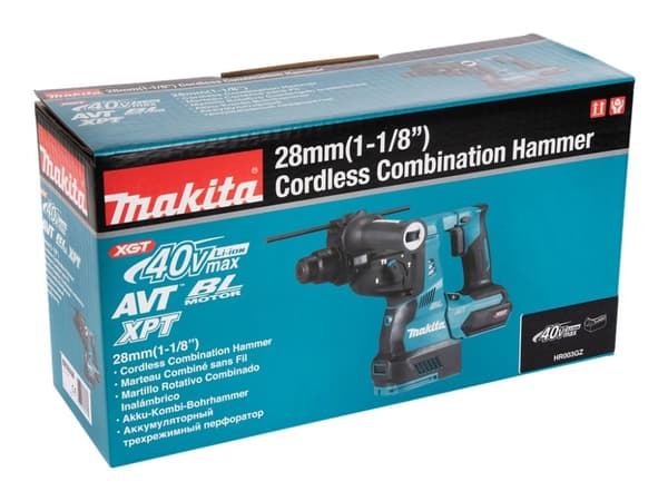 Makita HR003GZ - Roterende hammer - trådløs - 3-modus - SDS-plus 28 mm - 2.8 joule - uten batteri - 40 V
