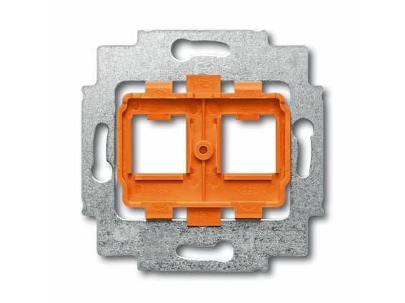 ABB datauttag 2 x RJ45, Lexcom (orange), insats utan lock