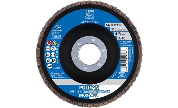 PFERD 67654115, 2,22 cm, 11,5 cm, 13300 RPM, 40 g, 10 stykker