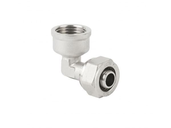 Hydroland 90° PEX/GW pulttikiinnitteinen kulmakappale (5900308747896)