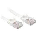 Miniatyrbild 2 av 4: LINDY 47544 RJ45 Nätverkkabel, Patchkabel CAT 6A U/FTP 5.00 m Vit med låsskydd 1 st